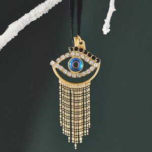 Pavé Crystal Evil Eye Hanging Ornament by Joanna Buchanan